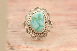 Genuine Sonoran Turquoise Sterling Silver Ring